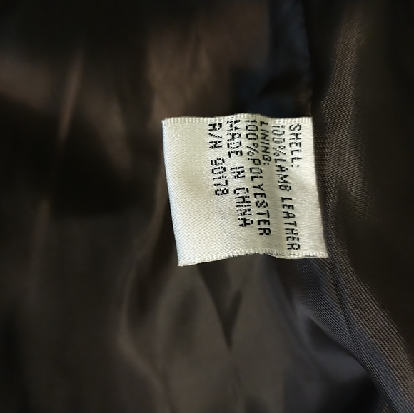 Yvonne Marie Brown Leather Jacket Sz 10 - Picture 6 of 10